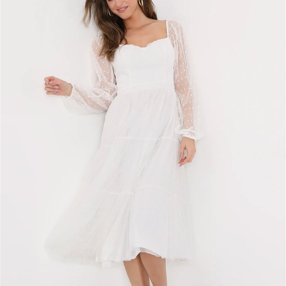 Lulus | Bustier Midi Dress